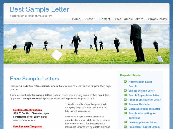 www.bestsampleletter.com