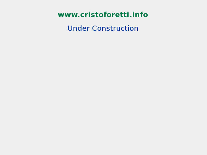 www.cristoforetti.info