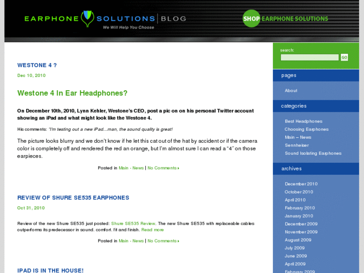 www.earphonesolutions.net