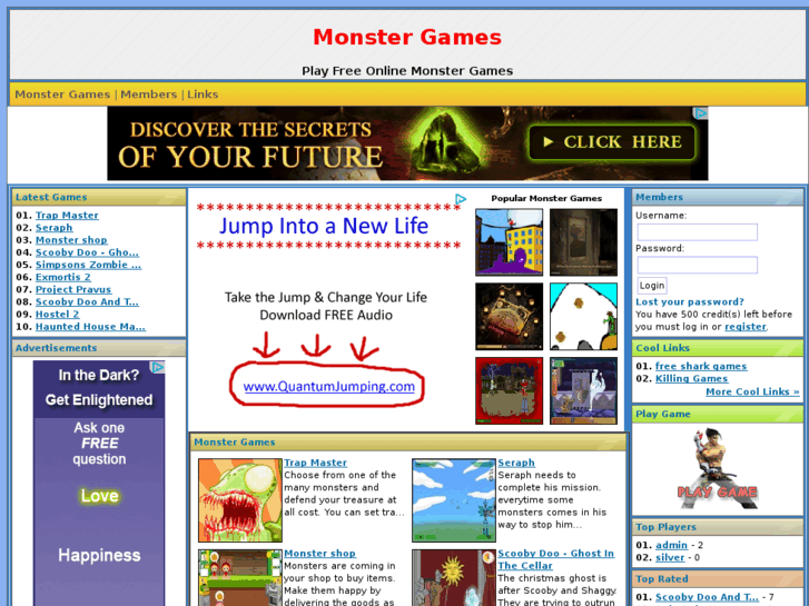 www.monstergamesonline.org