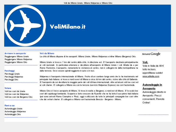www.volimilano.it
