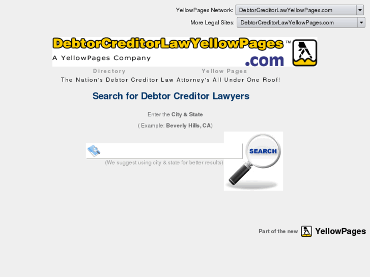 www.debtorcreditorlawyellowpages.com