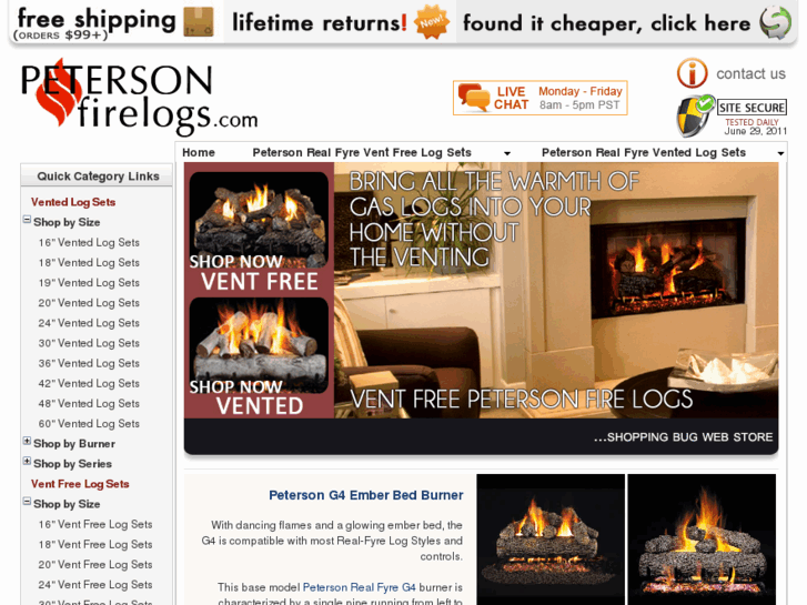 www.petersonfirelogs.com