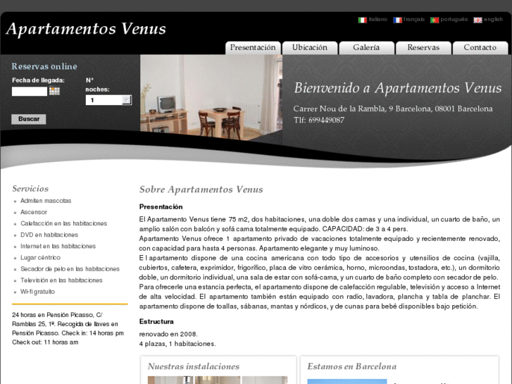 www.apartamentosvenusbarcelona.com