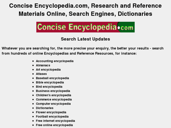 www.conciseencyclopedia.com