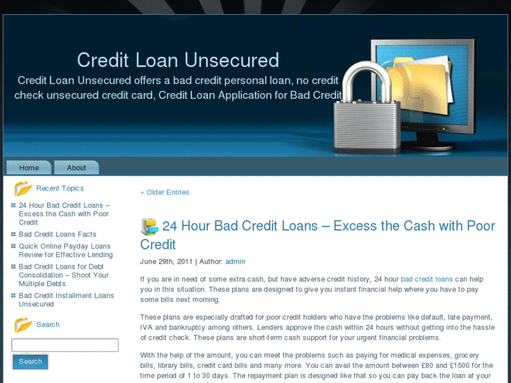 www.creditloanunsecured.com