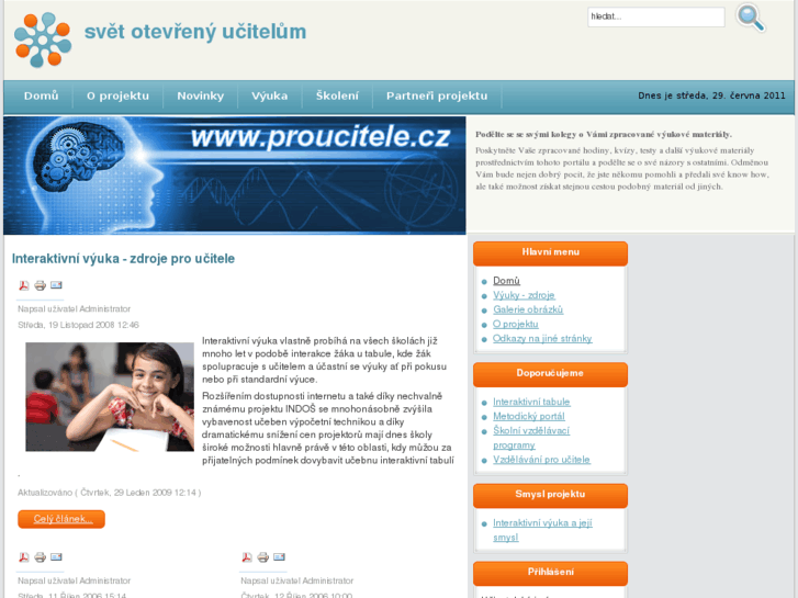 www.proucitele.cz