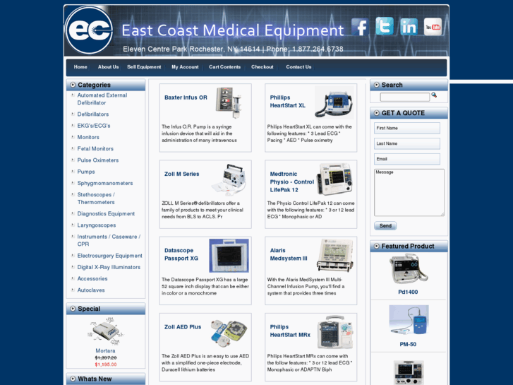 www.eastcoastmedequipment.com