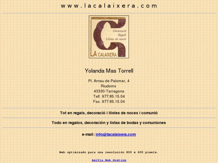 www.lacalaixera.com