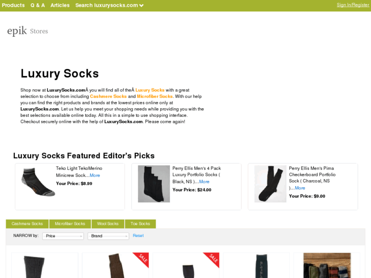 www.luxurysocks.com