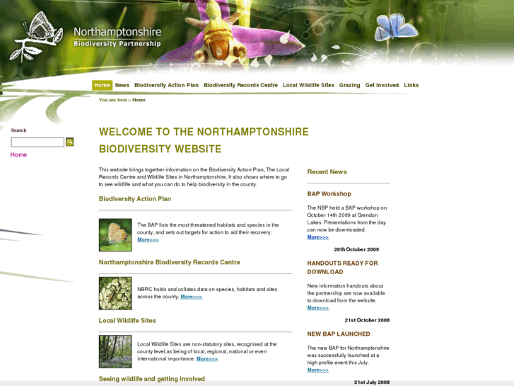 www.northamptonshirebiodiversity.org