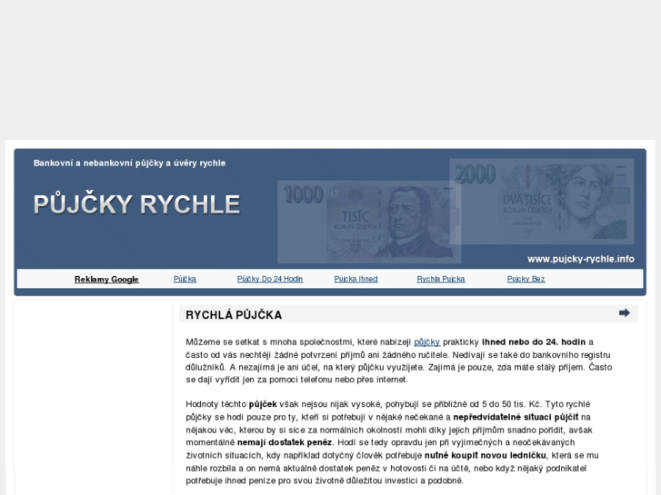 www.pujcky-rychle.info