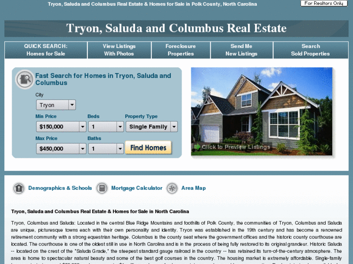 www.tryon-real-estate-and-homes.com