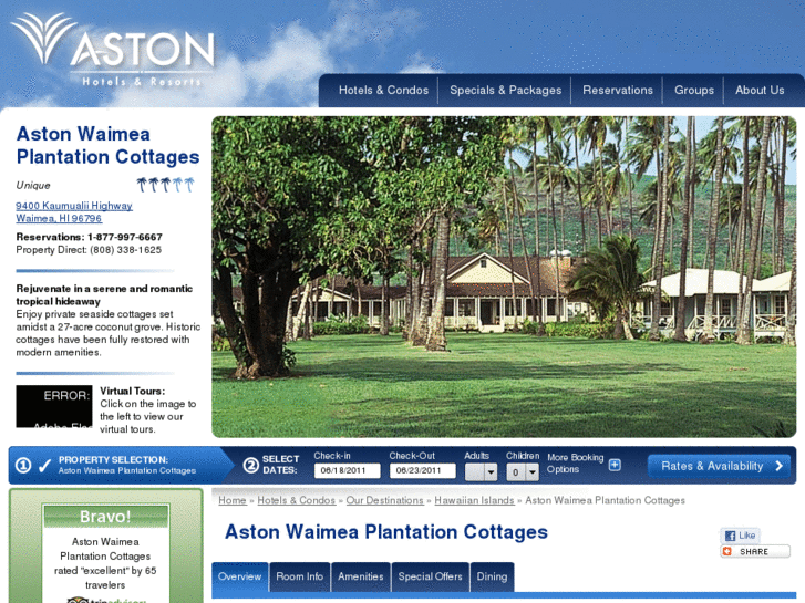 www.astonwaimeaplantation.com