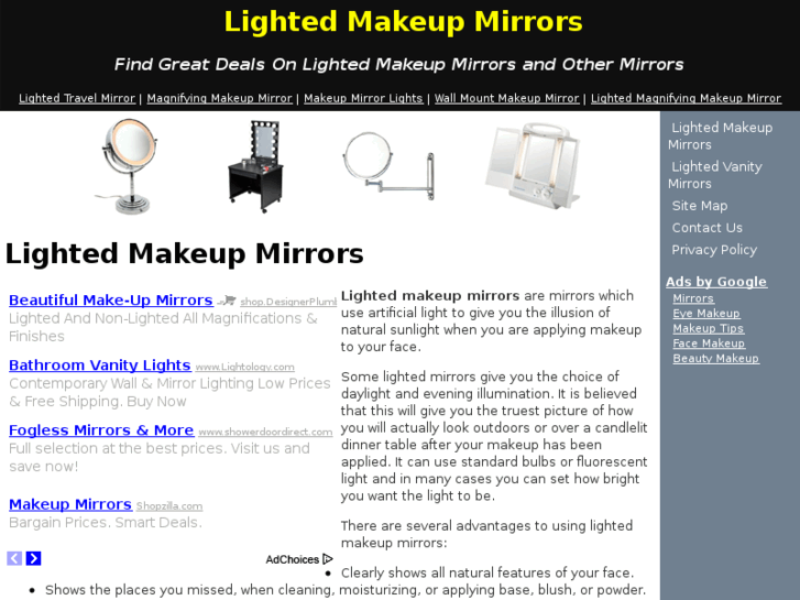 www.lightedmakeupmirrors.org