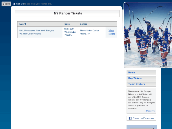 www.nyrangertickets.net