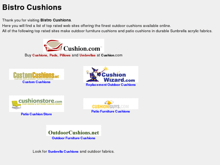 www.bistrocushions.com