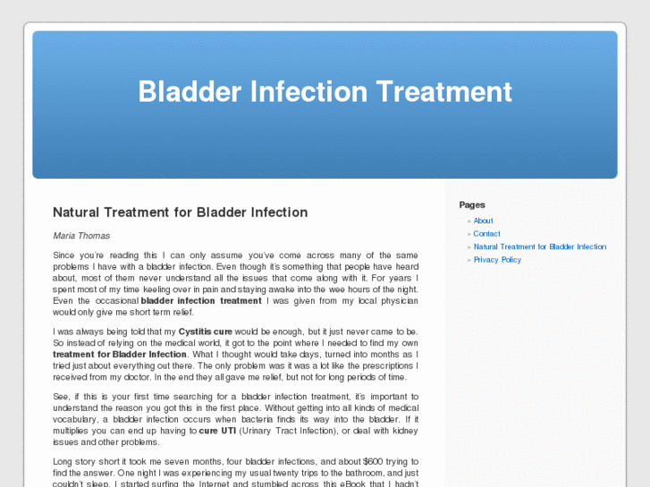 www.bladderinfectiontreatment.net