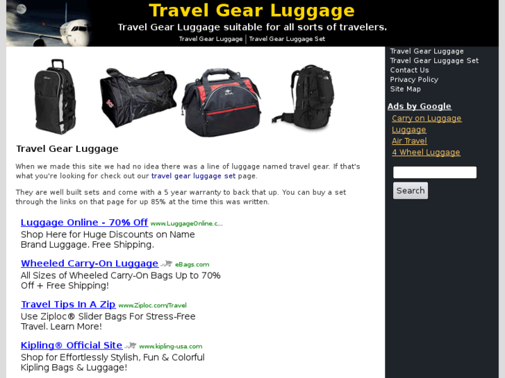 www.travelgearluggage.net