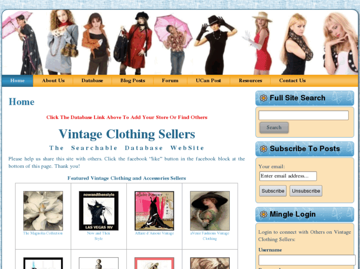 www.vintageclothingsellers.com