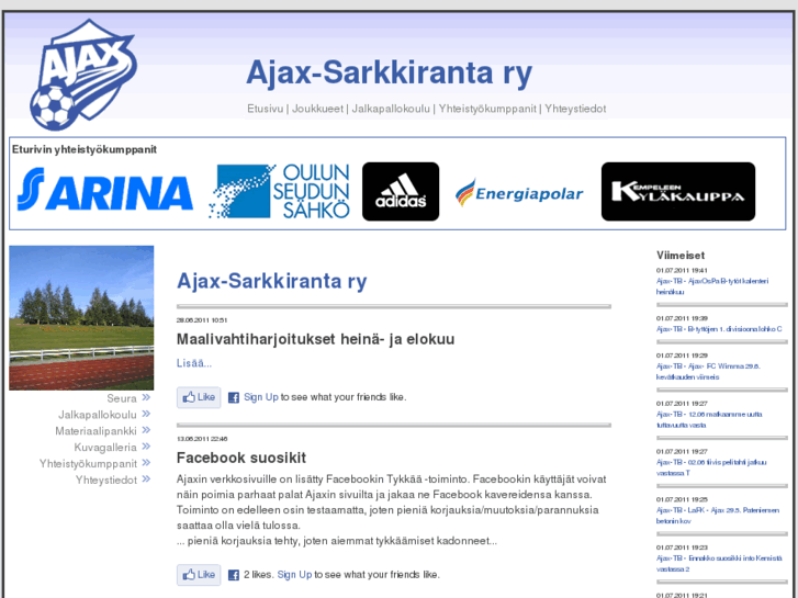 www.ajaxsarkkiranta.fi