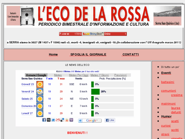 www.ecodellarossa.it