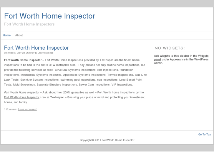 www.fortworthhomeinspector.com