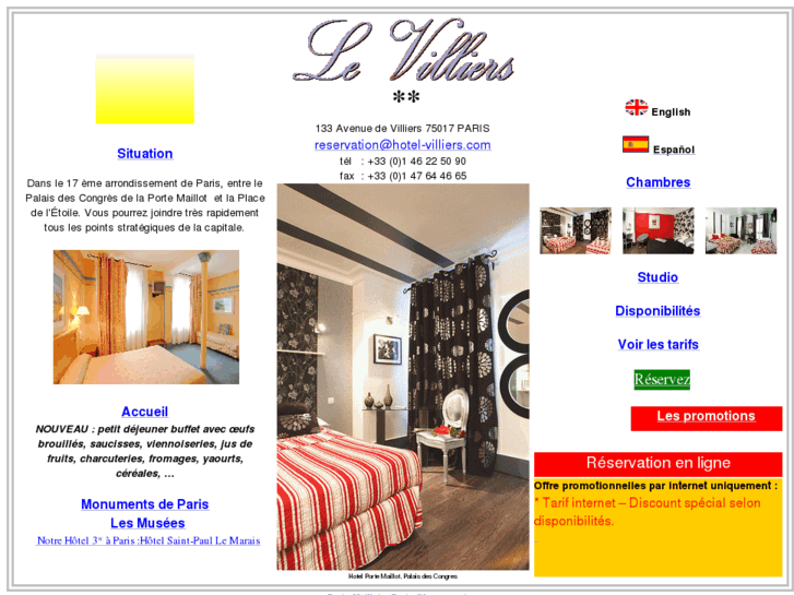 www.hotel-villiers.com