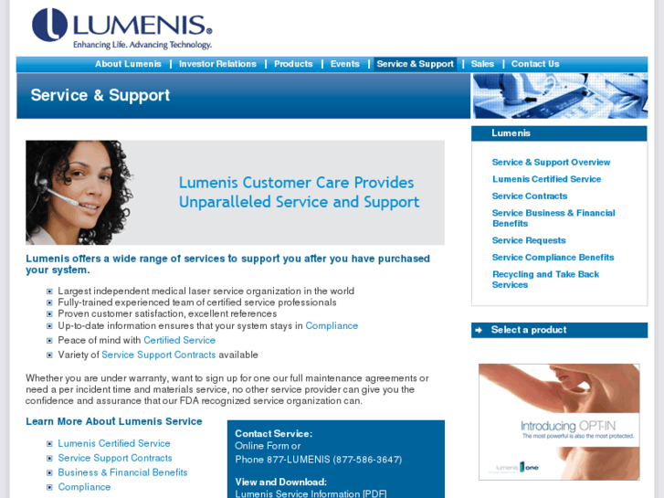 www.lumenisservice.com