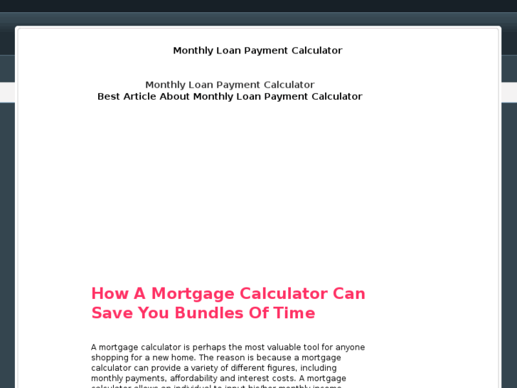 www.monthlyloanpaymentcalculator.com