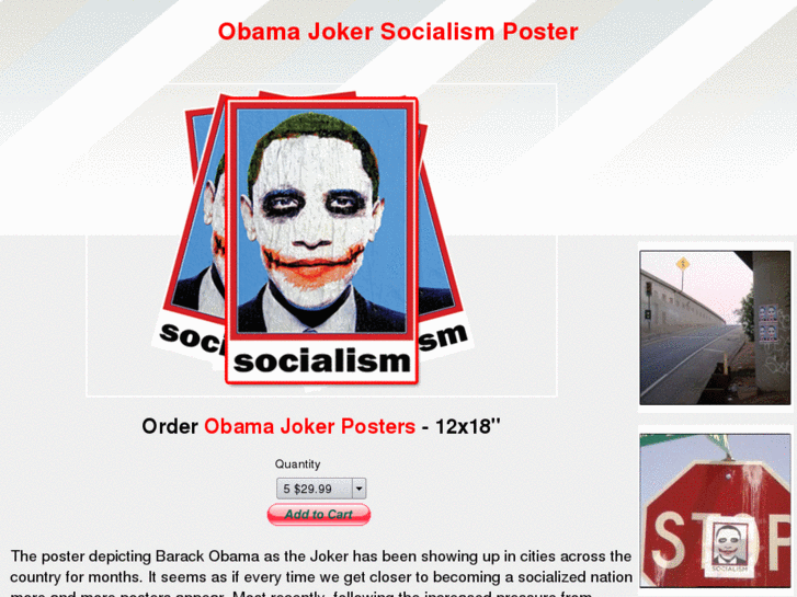 www.obamajokersocialismposter.com