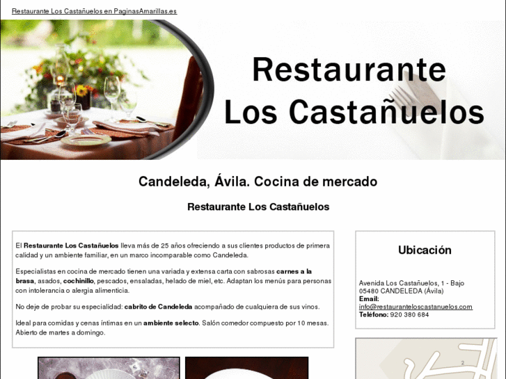 www.restauranteloscastanuelos.com