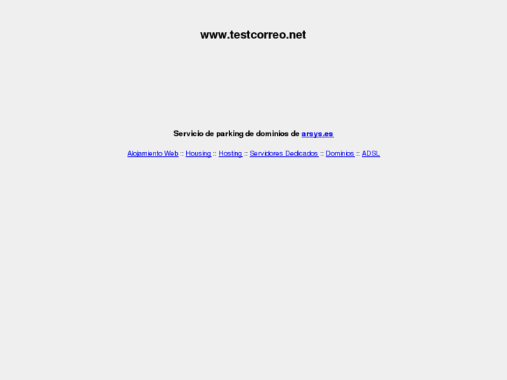 www.testcorreo.net