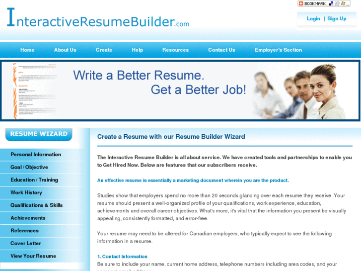 www.interactiveresumebuilder.com