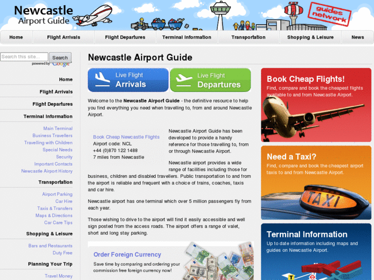 www.newcastle-airport-guide.co.uk