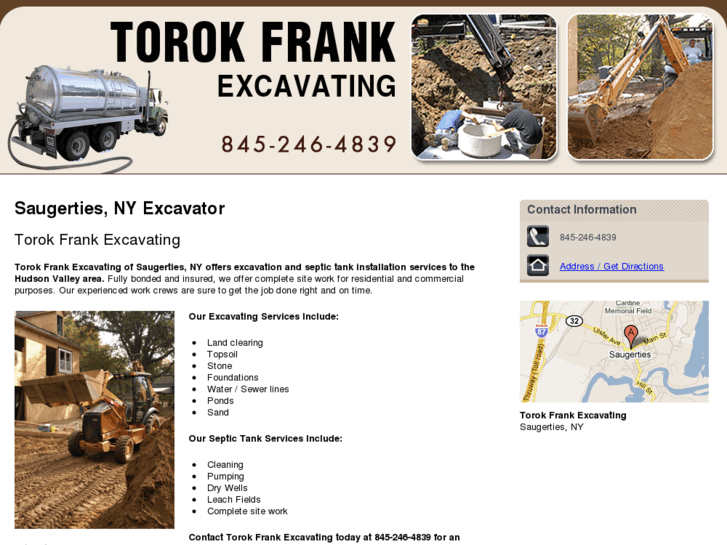 www.torokfrankexcavating.com