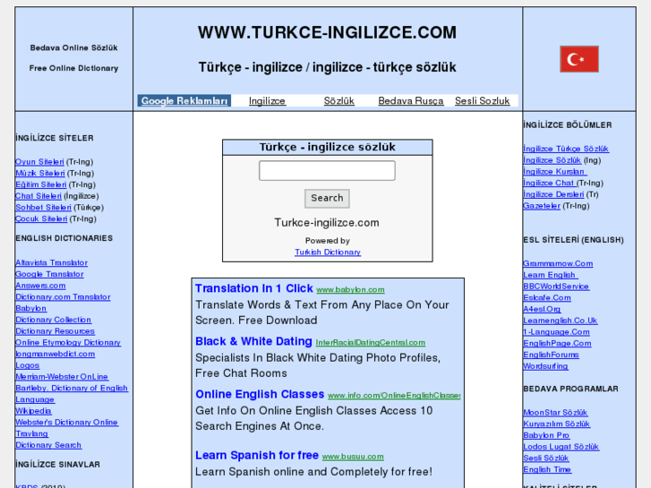 www.turkce-ingilizce.com