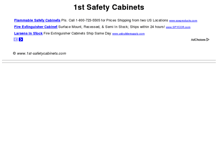 www.1st-safetycabinets.com