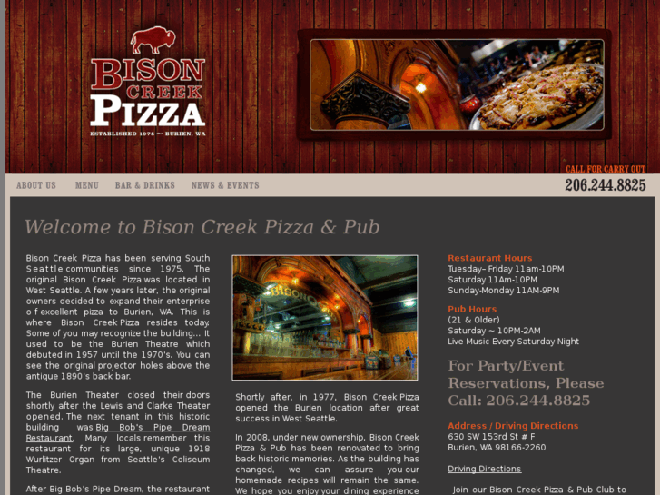 www.bisoncreekpizza.com