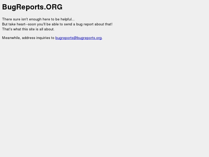 www.bug-reports.net