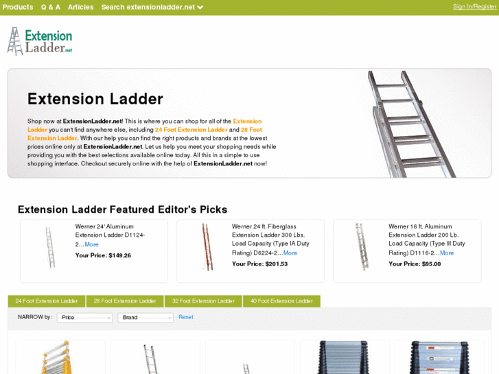 www.extensionladder.net