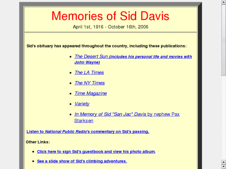www.siddavis.net