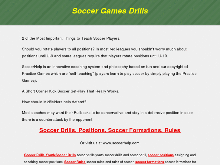 www.soccergamesdrills.com