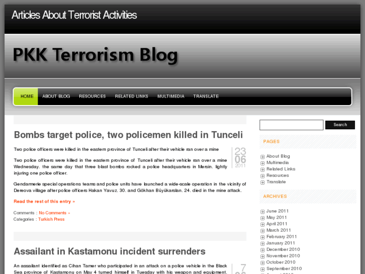 www.terrorisminturkey.com