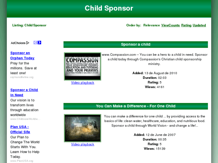 www.childsponsor.es