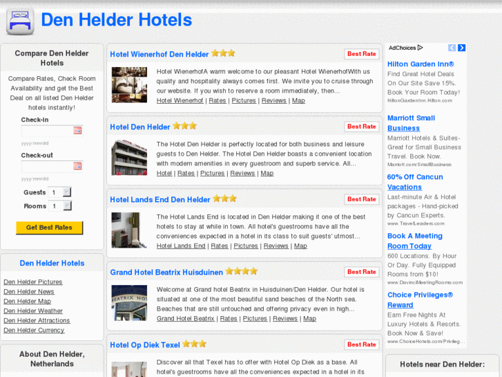 www.denhelderhotels.com