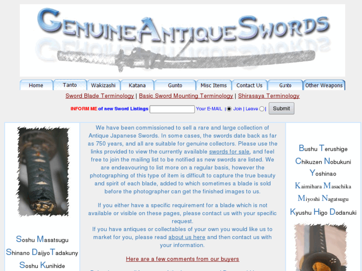 www.genuine-antique-swords.com