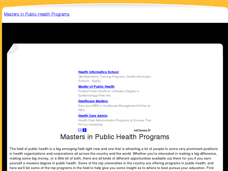 www.mastersinpublichealthprograms.com