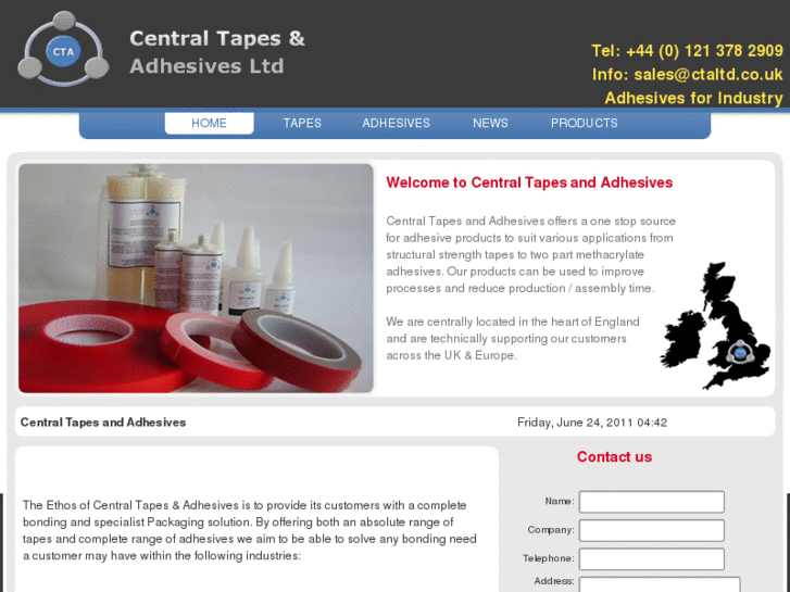 www.centraltapesandadhesives.com