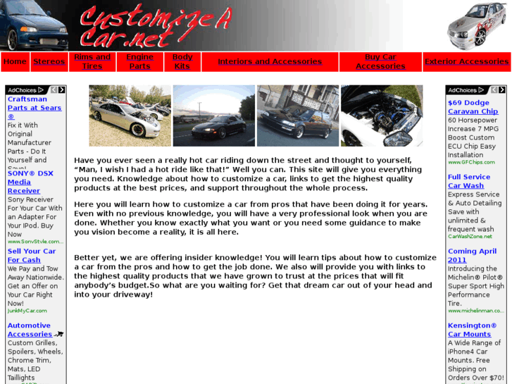 www.customizeacar.net